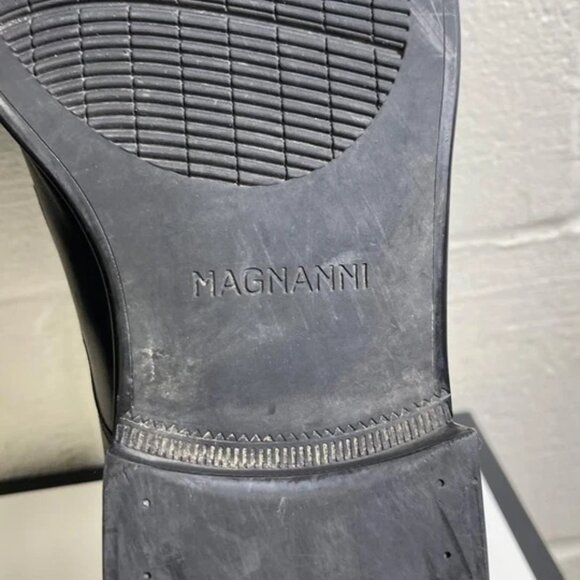 Magnanni Linea Merino 16980 Black Leather Loafers Slip On Dress Shoes Men's 12 M - Picture 11 of 11